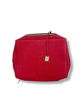 Estée Lauder 2019 Red Train Case Playing Card Suits Vanity Case NWOT